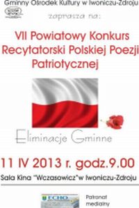 VII Powiatowy Konkurs Recytatorski Polskiej Poezji Patriotycznej