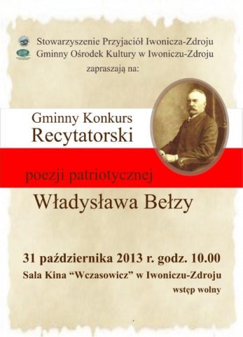 Gminny Konkurs Recytatorski Poezji Patriotycznej Władysława  Bełzy