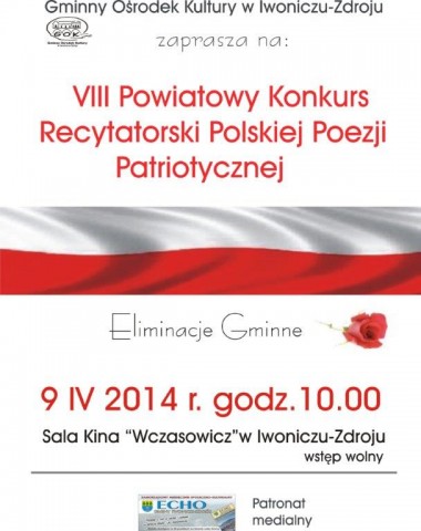 VIII Powiatowy Konkurs Polskiej Poezji Patriotycznej